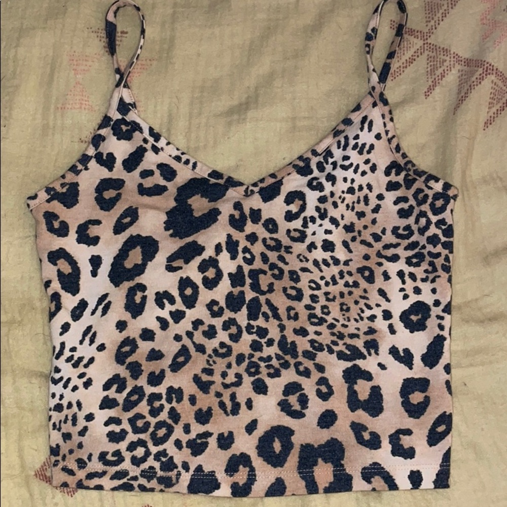 Leopard print tank top